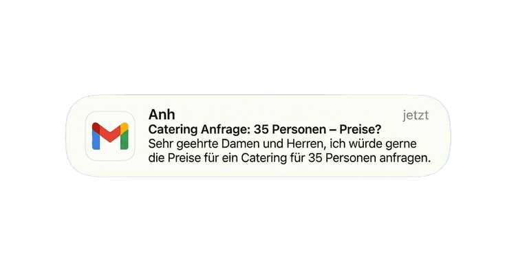 Gmail – Catering Anfrage